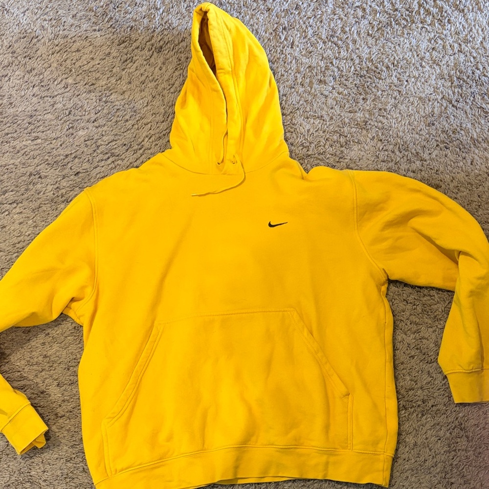 Nike Bright Yellow Pullover Hoodie